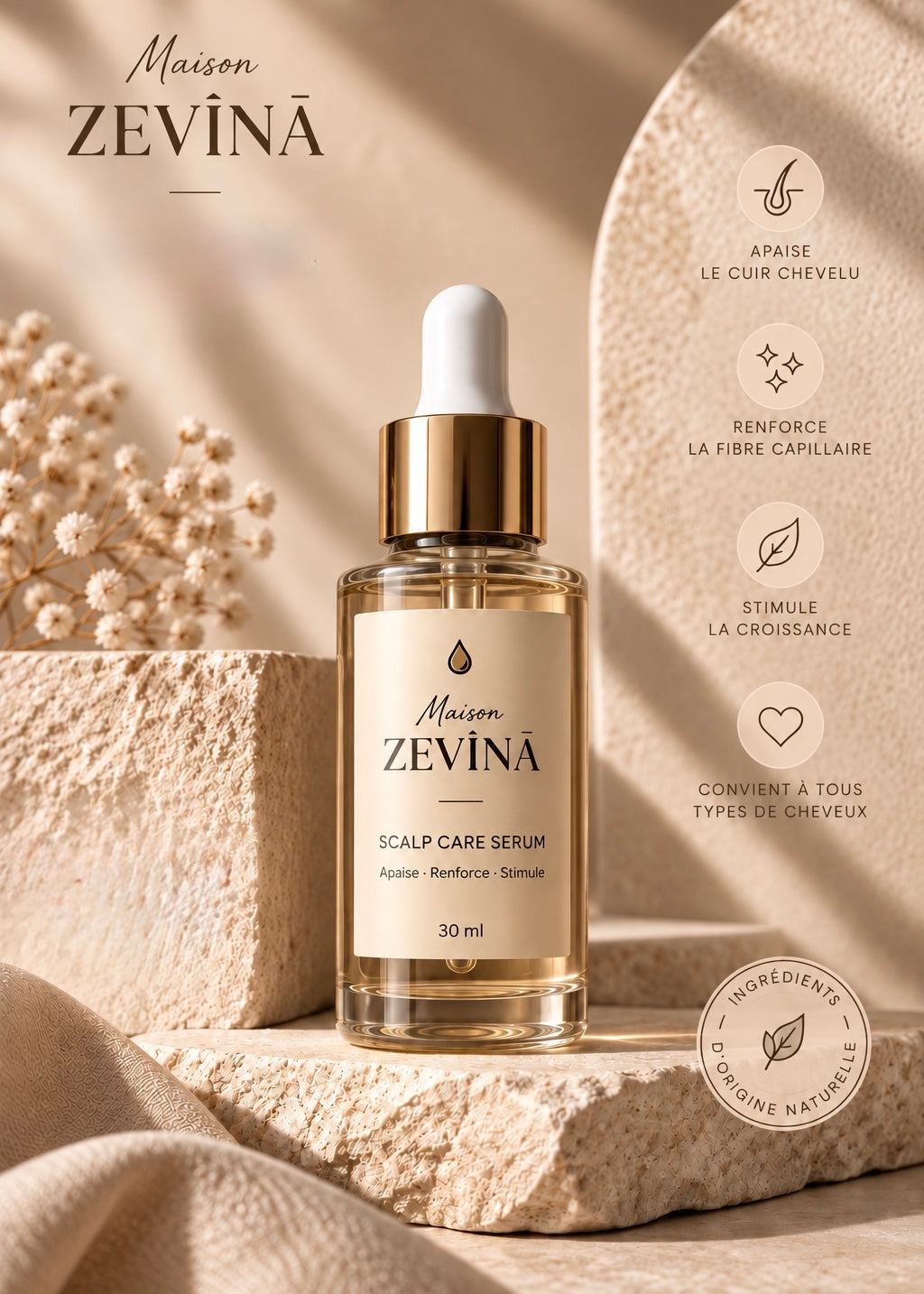 Sérum Capillaire Zevîna — 30 ml